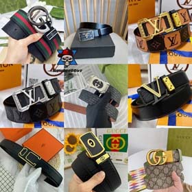 Louis Vuitton LV Gucci Hermès Prada  Business men's leather belt-2323